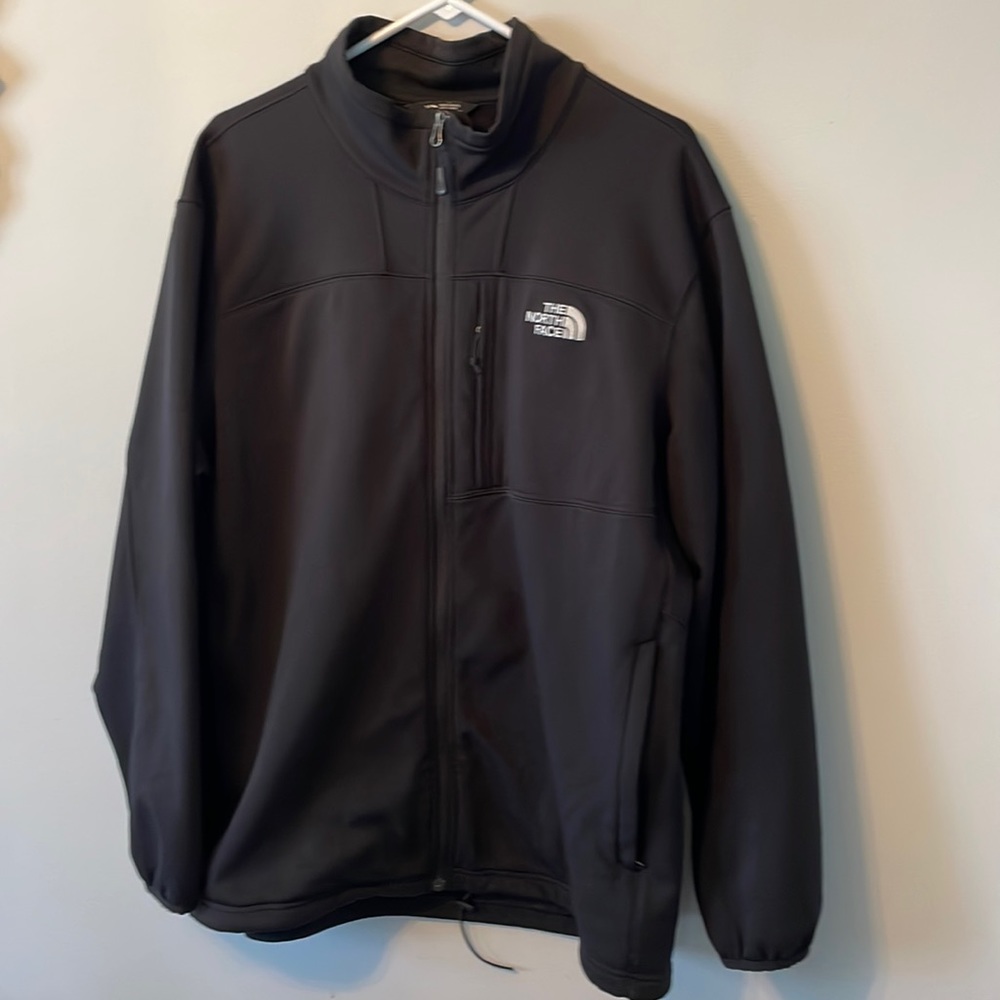 The North Face. Black zipper sweater. XL.